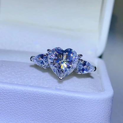 3 Carat Moissanite 925 Sterling Silver Ring - Roe Creation