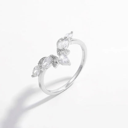 Inlaid Zircon 925 Sterling Silver Ring - Roe Creation