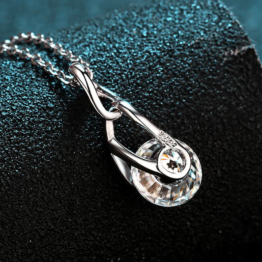 2 Carat Moissanite 925 Sterling Silver Necklace - Roe Creation