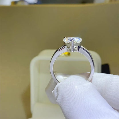 3 Carat Moissanite 925 Sterling Silver Ring - Roe Creation