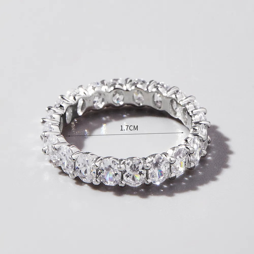Inlaid Zircon 925 Sterling Silver Ring - Roe Creation
