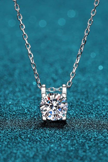 Moissanite 925 Sterling Silver Necklace - Roe Creation