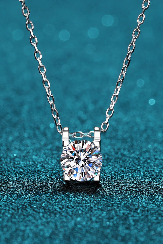 Moissanite 925 Sterling Silver Necklace - Roe Creation