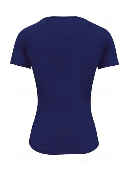 Round Neck Short Sleeve T-Shirt - Roe Creation