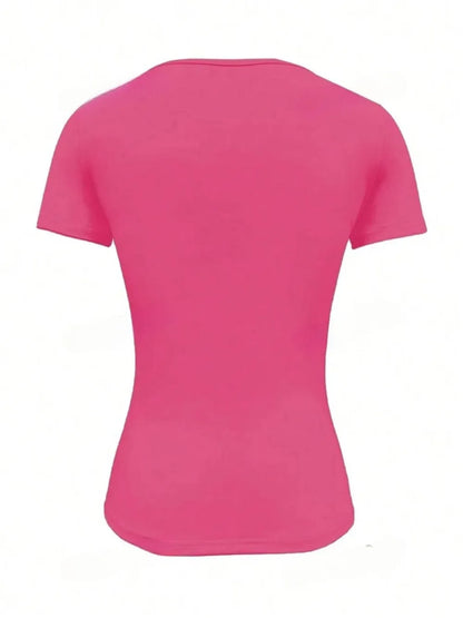 Round Neck Short Sleeve T-Shirt - Roe Creation