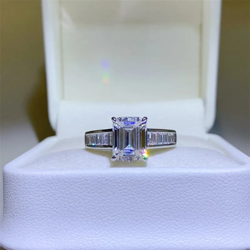 3 Carat Moissanite 925 Sterling Silver Ring - Roe Creation