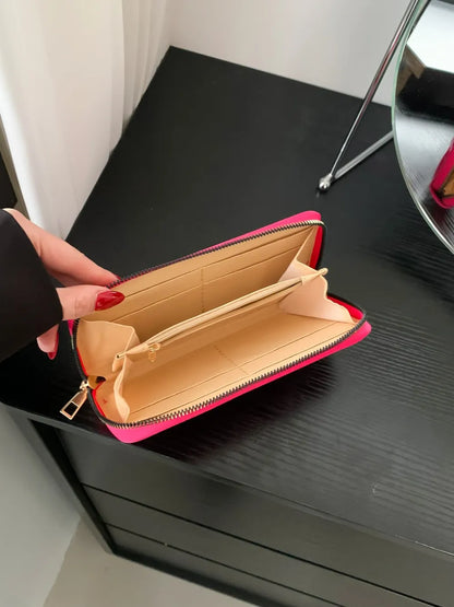 PU Leather Solid Color Wallet - Roe Creation