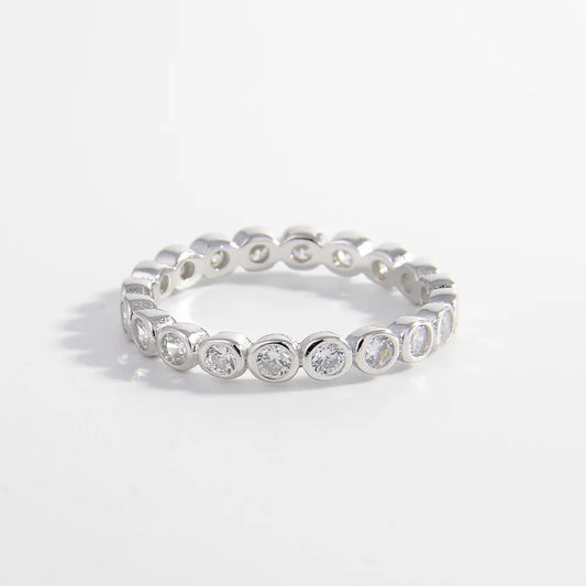 925 Sterling Silver Zircon Ring - Roe Creation
