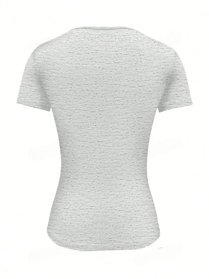 Round Neck Short Sleeve T-Shirt - Roe Creation