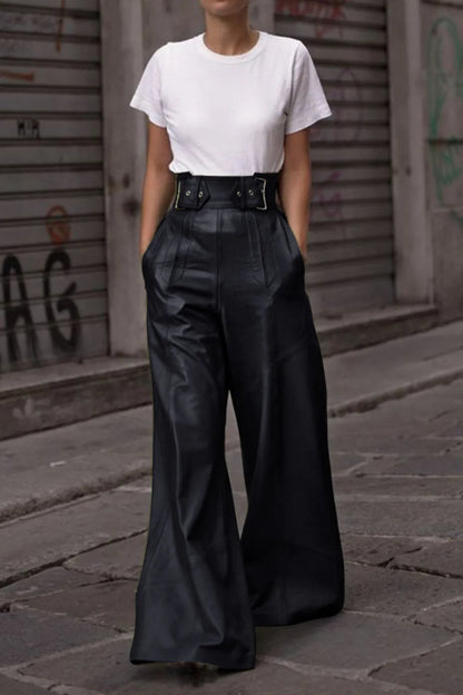 High Waist Wide Flare Pants - Roe Creation