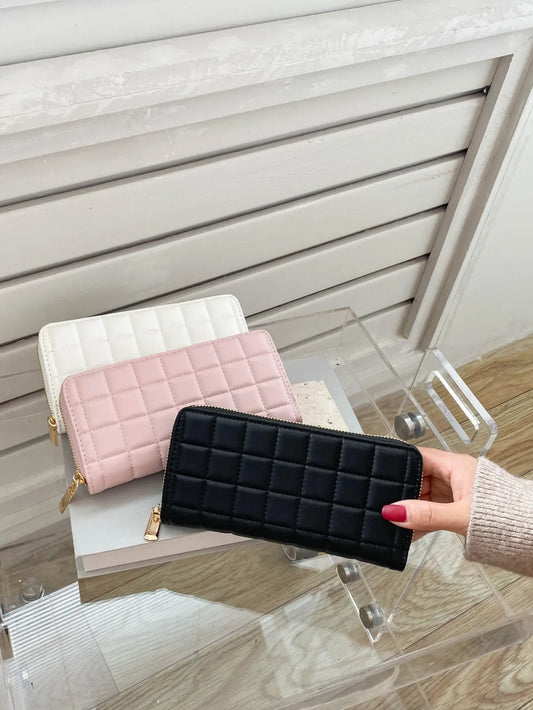 PU Leather Solid Color Wallet - Roe Creation