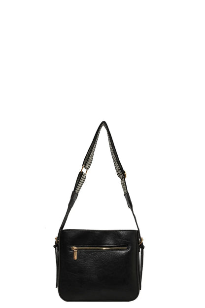 PU Leather Adjustable Strap Shoulder Bag - Roe Creation