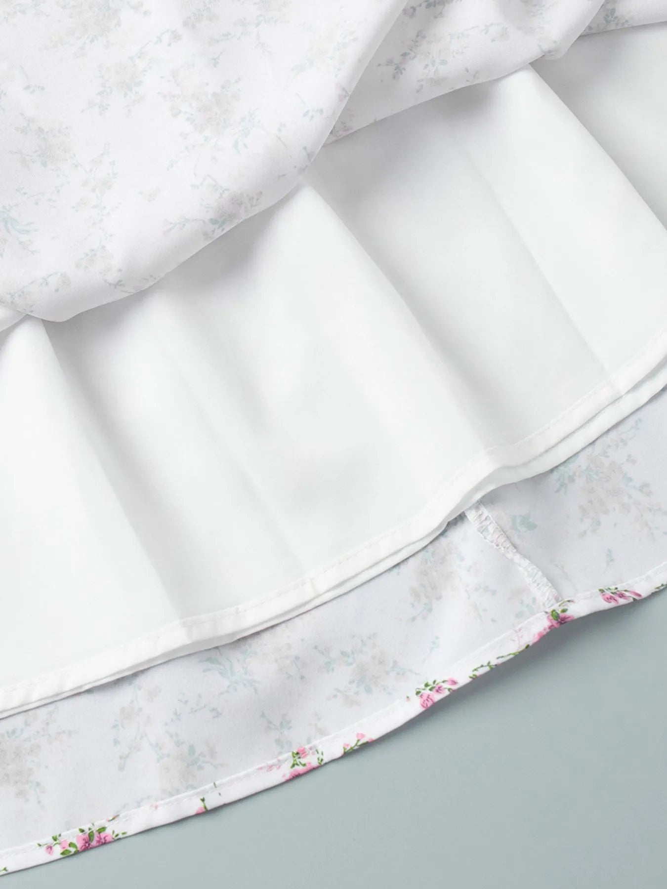 Floral Print Balloon Sleeve Dress - Roe Creation