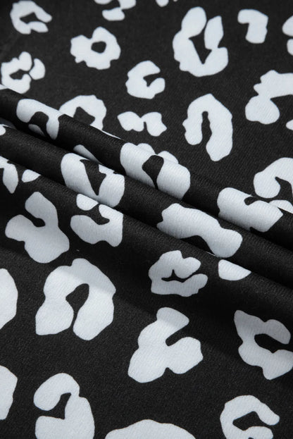 Plus Size Leopard Elastic Waist Pants - Roe Creation