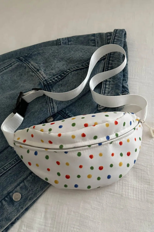 Contrast Polka Dot Crossbody Bag for Women - Roe Creation