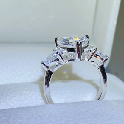 3 Carat Moissanite 925 Sterling Silver Ring - Roe Creation