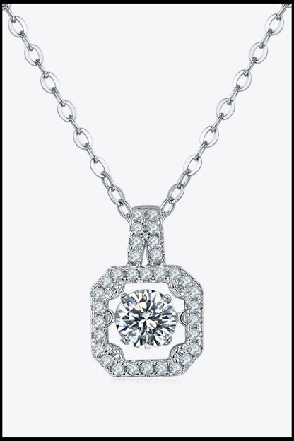 Adored Moissanite 925 Sterling Silver Necklace - Roe Creation