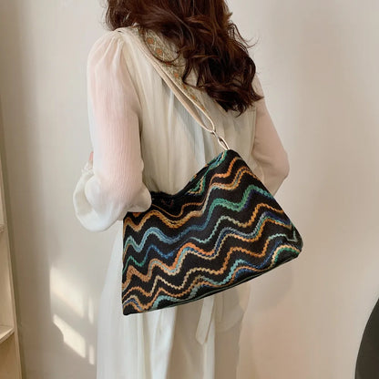 Vintage Medium Shoulder Bag with Adjustable Strap - Roe Creation