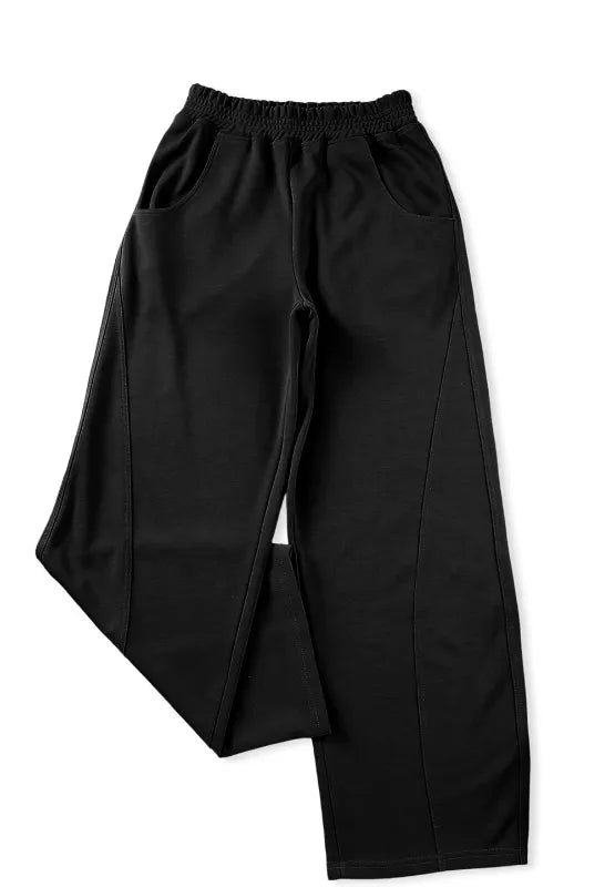 Elastic Waist Sweatpants with Pockets - Roe Creation