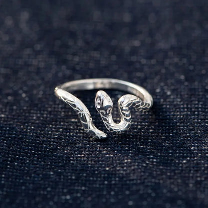 925 Sterling Silver Snake Ring - Roe Creation