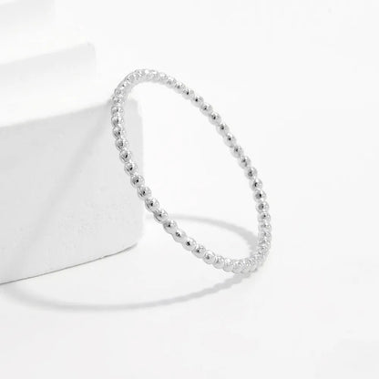 925 Sterling Silver Bead Ring - Roe Creation