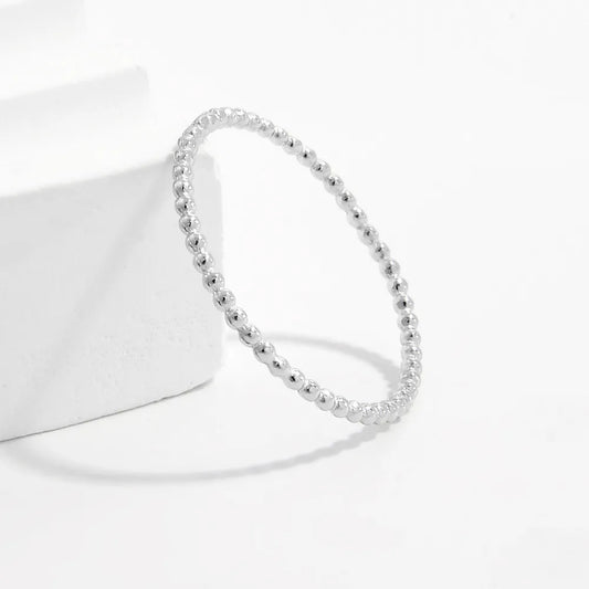 925 Sterling Silver Bead Ring - Roe Creation