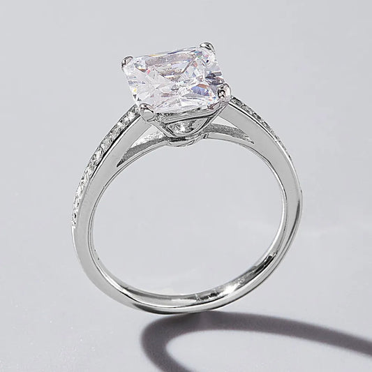 925 Sterling Silver Zircon Ring - Roe Creation
