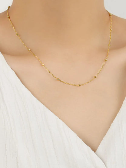 925 Sterling Silver Beaded Necklace - Roe Creation