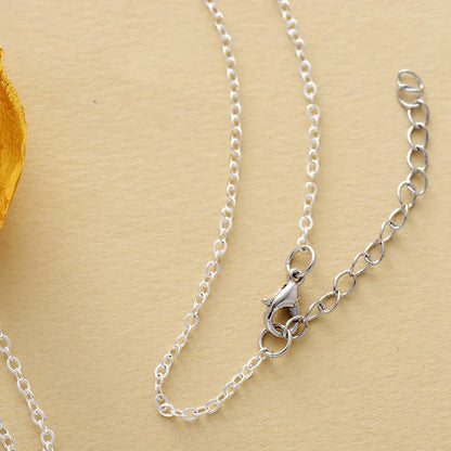 Turquoise Chain Pendant Necklace - Roe Creation