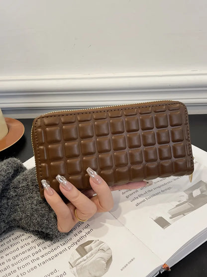 PU Leather Solid Color Wallet - Roe Creation