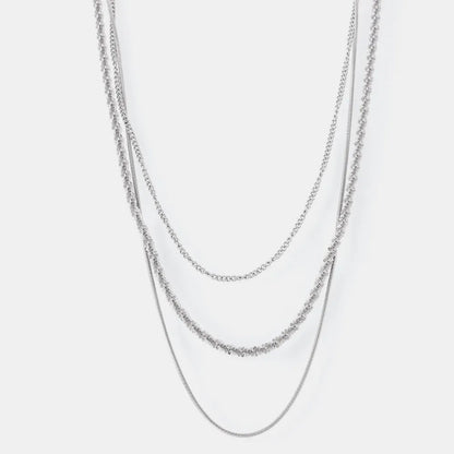 Titanium Steel Three-Layered Necklace - Roe Creation
