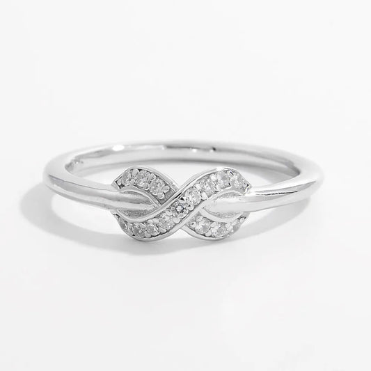 925 Sterling Silver Zircon Geometric Ring - Roe Creation