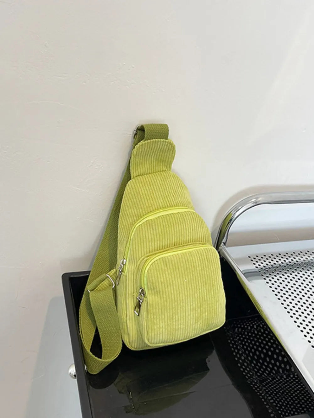 Corduroy Solid Colour Crossbody Bag - Roe Creation