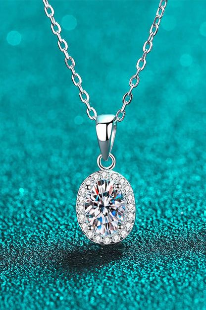 Be The One 1 Carat Moissanite Pendant Necklace - Roe Creation