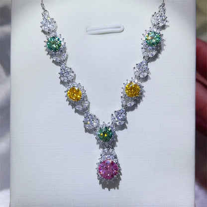 3.5 Carat Moissanite 925 Sterling Silver Necklace - Roe Creation