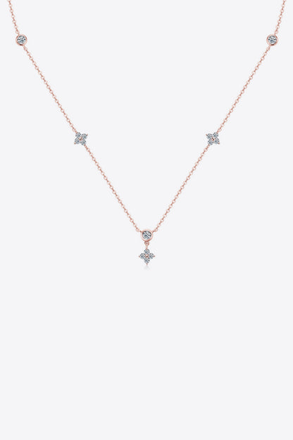 Moissanite 925 Sterling Silver Necklace - Roe Creation