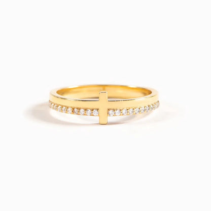 925 Sterling Silver Cross Ring - Roe Creation