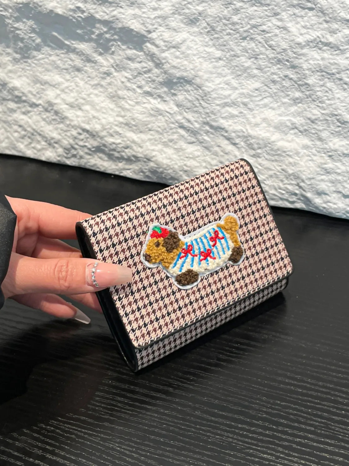 PU Leather Printed Wallet - Roe Creation