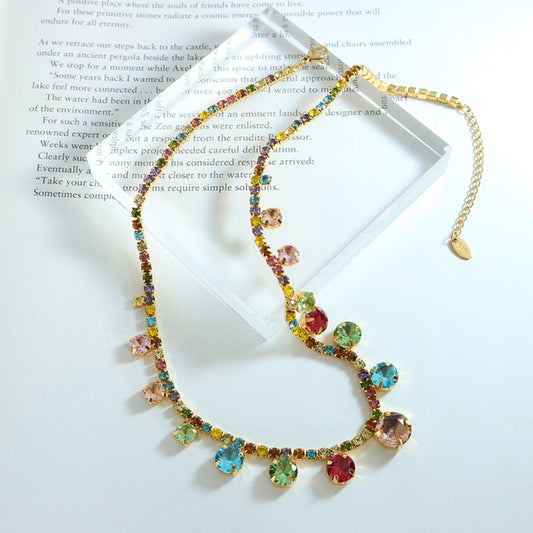 Crystal Copper Chain Necklace - Roe Creation