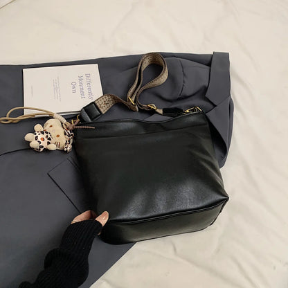 Leather Adjustable Strap Shoulder Bag - Roe Creation
