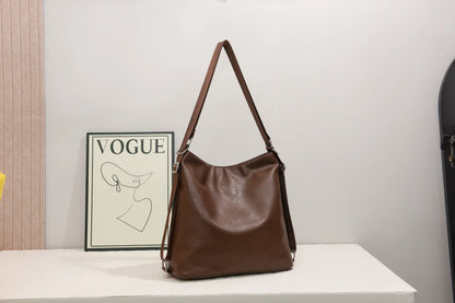 Leather Adjustable Strap Shoulder Bag - Roe Creation