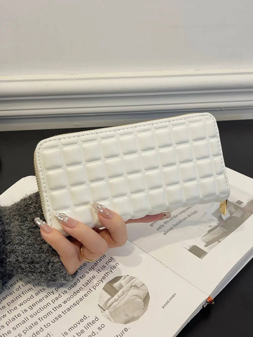 PU Leather Solid Color Wallet - Roe Creation