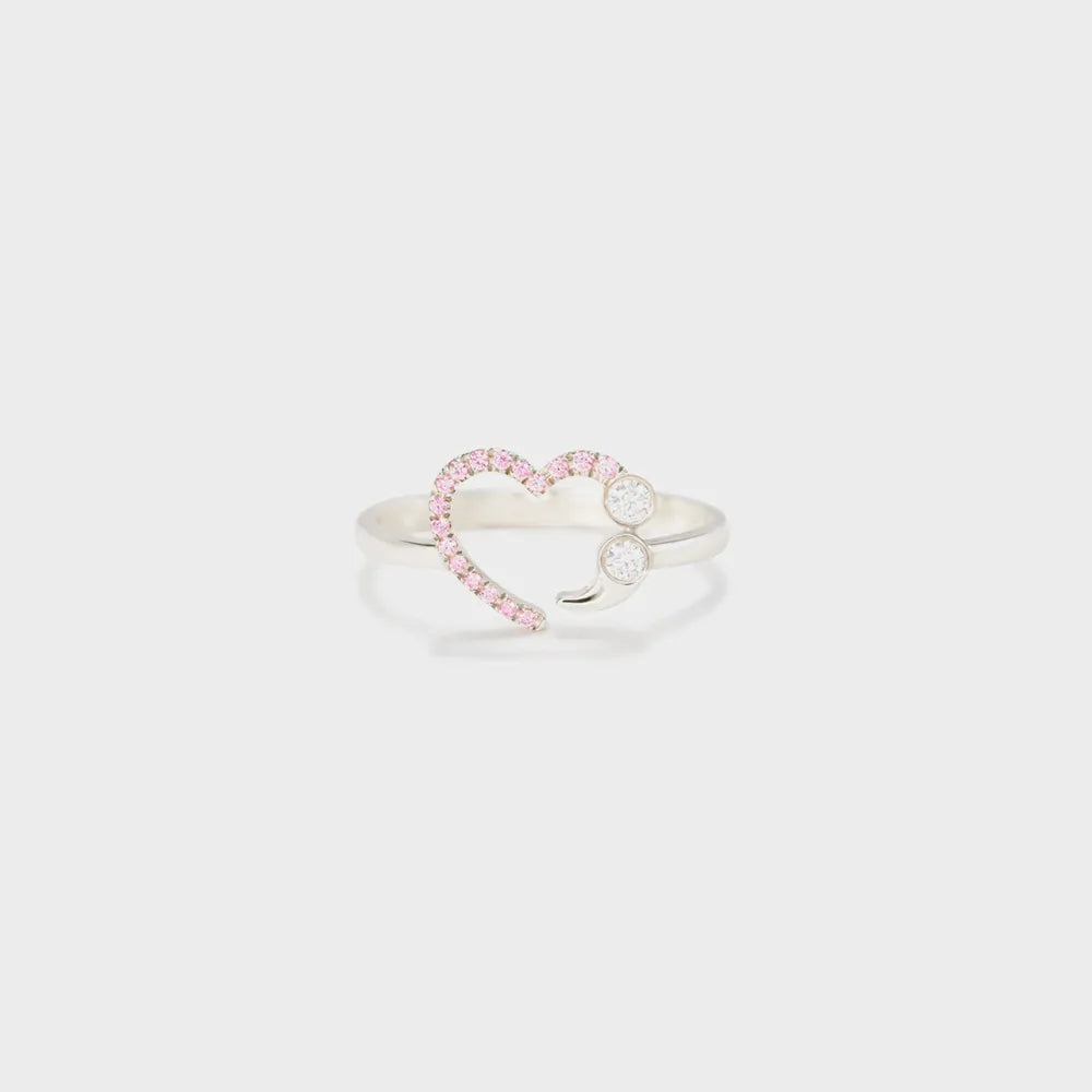 925 Sterling Silver Inlaid Zircon Ring - Roe Creation