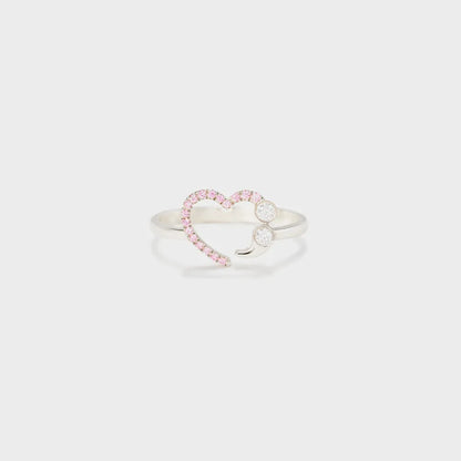 925 Sterling Silver Inlaid Zircon Ring - Roe Creation