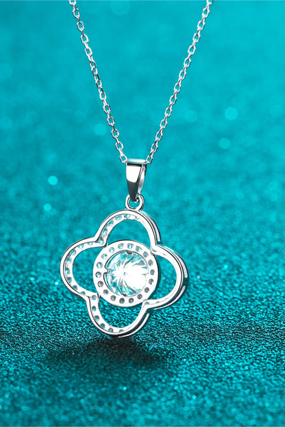 1 Carat Moissanite 925 Sterling Silver Necklace - Roe Creation