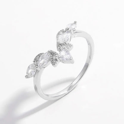 Inlaid Zircon 925 Sterling Silver Ring - Roe Creation