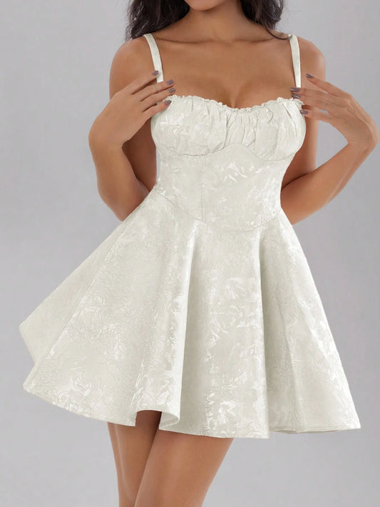 Bow Back Sweetheart Neck Cami Dress - Roe Creation
