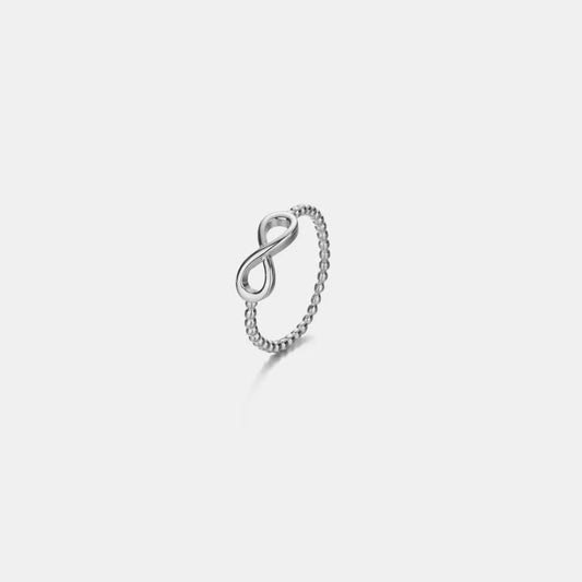 Number 8 Zircon 925 Sterling Silver Ring - Roe Creation