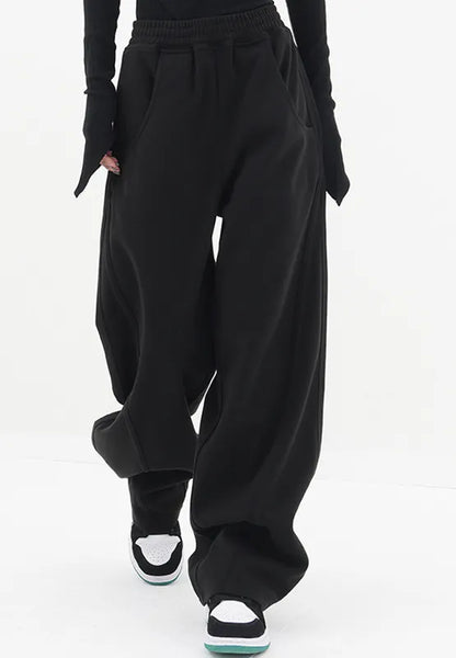 Elastic Waist Sweatpants with Pockets - Roe Creation