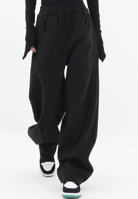 Elastic Waist Sweatpants with Pockets - Roe Creation